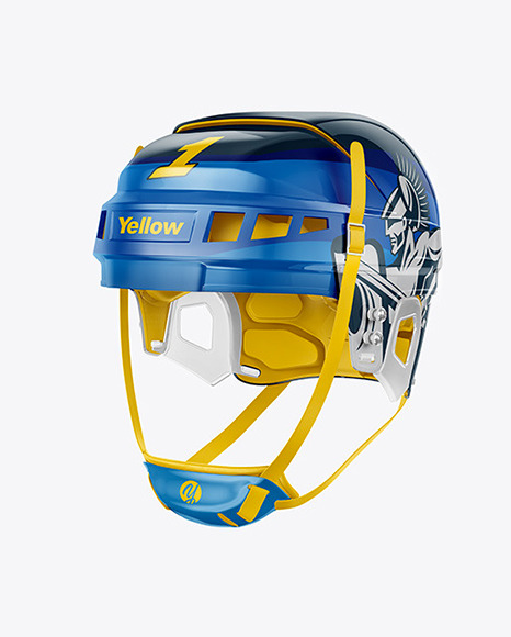 Hockey Helmet Mockup