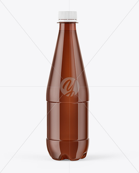 Amber Water Bottle Mockup