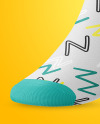 Sock Mockup - Half Side View