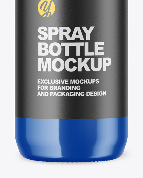 Glossy Spray Bottle Mockup