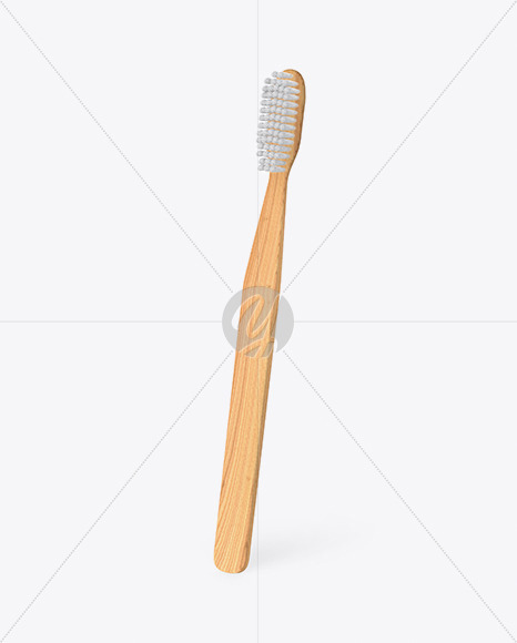 Wooden Toothbrush Mockup