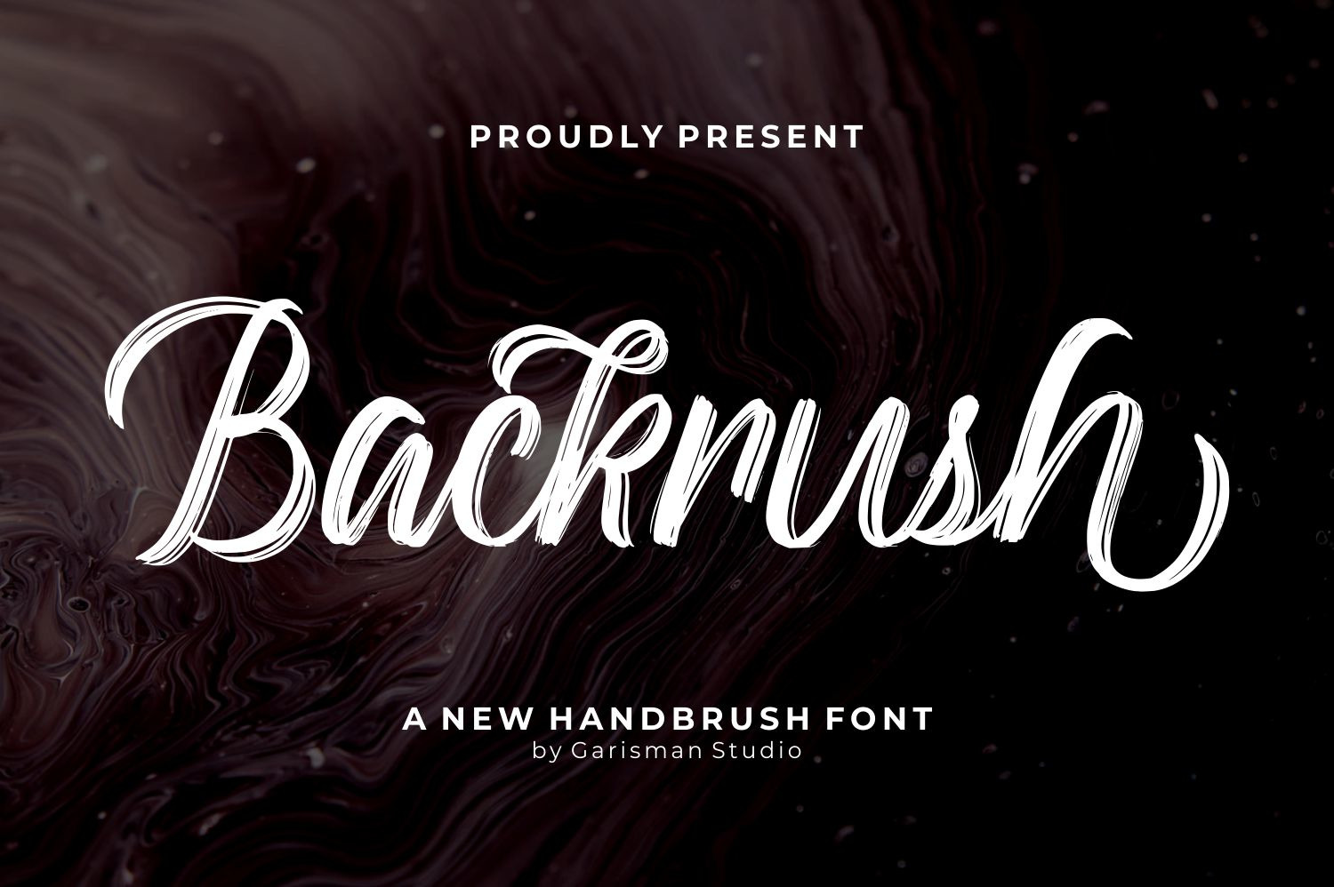 Backrush - Handbrush Script Font Backrush - Handbrush Script Font