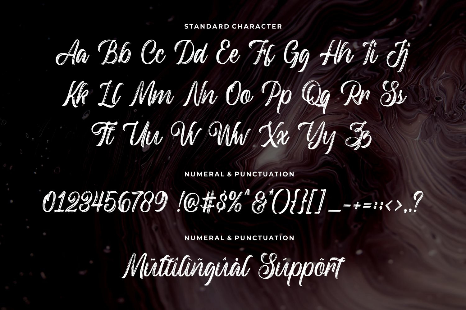 Backrush - Handbrush Script Font Backrush - Handbrush Script Font