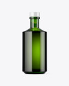 Green Glass Bottle Mockup