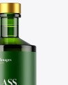 Green Glass Bottle Mockup