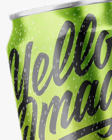 Three Glossy Metallic Cans Mockup Three Glossy Metallic Cans Mockup