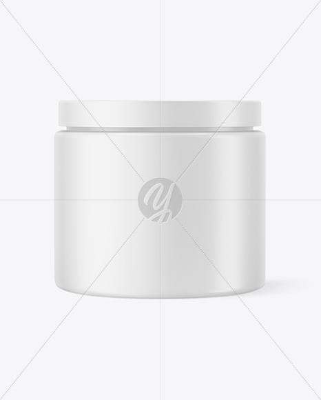 Matte Cream Jar Mockup
