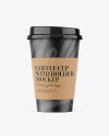 Matte Coffee Cup With Holder Mockup