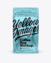 Metallic Coffee Bag with Zipper Mockup