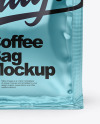 Metallic Coffee Bag with Zipper Mockup