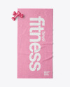 Microfibre Fitness Towel Mockup