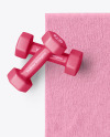 Microfibre Fitness Towel Mockup