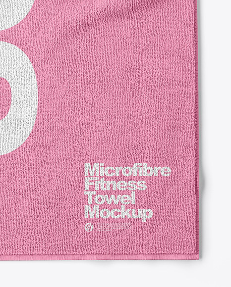 Microfibre Fitness Towel Mockup