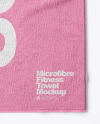 Microfibre Fitness Towel Mockup