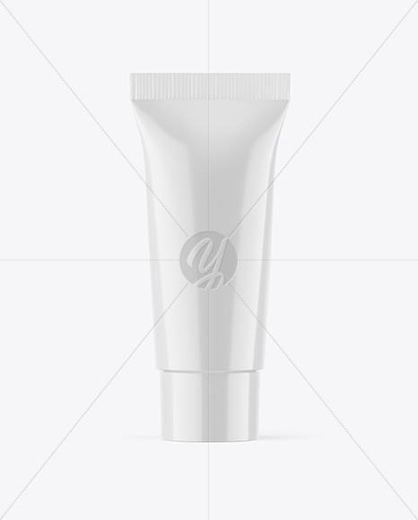 Glossy Cosmetic Tube Mockup