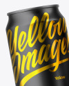 Three Matte Metallic Cans Mockup