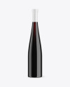 Clear Glass Red Wine Bottle Mockup