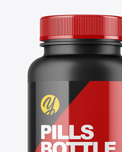 Matte Pills Bottle Mockup