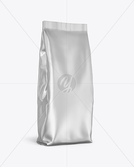 Metallic Stand-up Bag Mockup