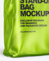 Metallic Stand-up Bag Mockup