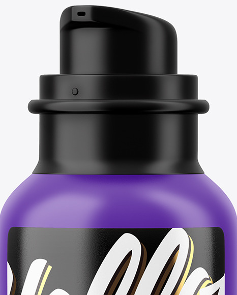 Matte Bottle With Pump Mockup