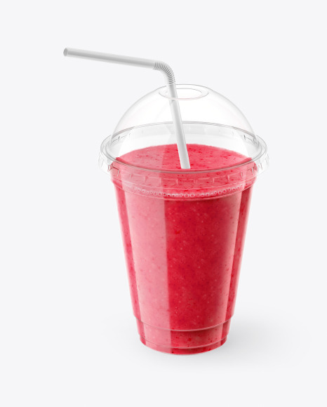 Berries Smoothie Cup with Straw