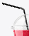 Berries Smoothie Cup with Straw