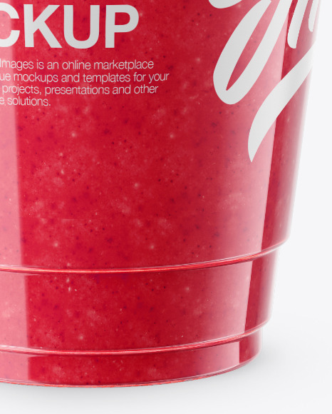 Berries Smoothie Cup with Straw