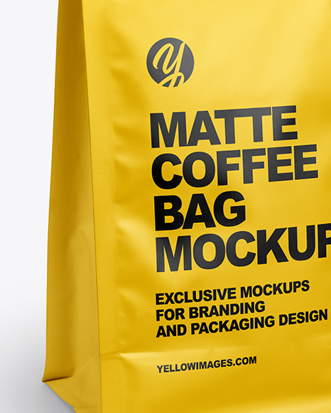 Matte Coffee Bag Mockup