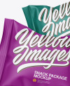 Two Matte Snack Packages Mockup