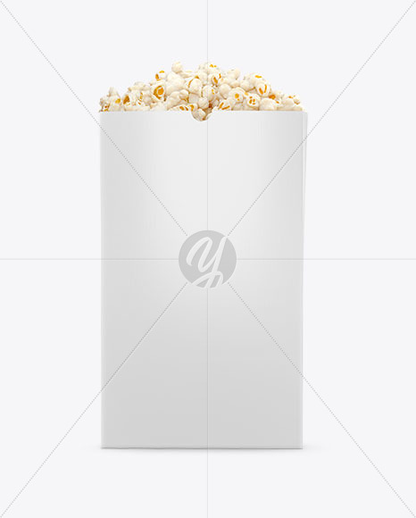 Popcorn Bag Mockup - Front View