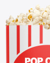 Popcorn Bag Mockup - Front View