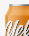 Matte Finish Aluminum Drink Can Mockup