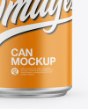 Matte Finish Aluminum Drink Can Mockup