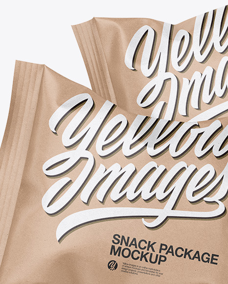 Two Kraft Snack Packages Mockup - Free Download Images High Quality PNG