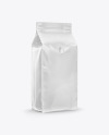 Glossy Coffee Bag Mockup - Half Side View