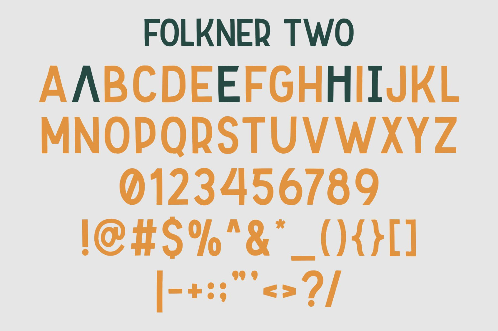 Folkner - Vintage Typeface Folkner - Vintage Typeface