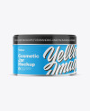 Glossy Cosmetic Jar Mockup Glossy Cosmetic Jar Mockup