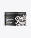 Matte Cosmetic Jar Mockup