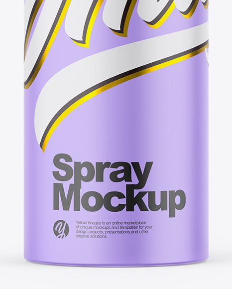 Matte Spray Bottle Mockup