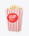 Popcorn Bag Mockup -Half Side View