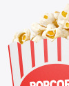 Popcorn Bag Mockup -Half Side View