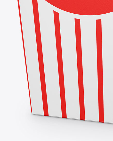 Popcorn Bag Mockup -Half Side View