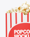 Popcorn Bag Mockup - Half Side View