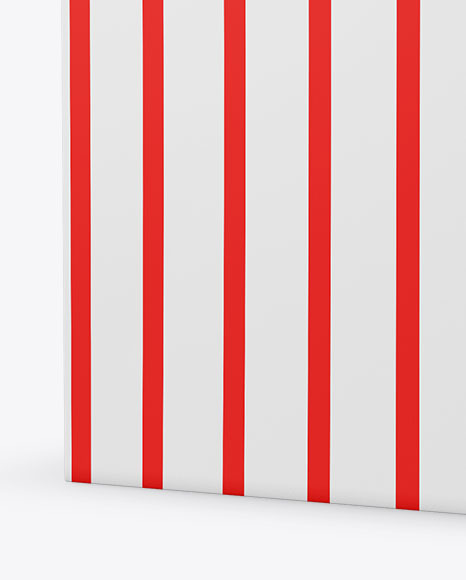 Popcorn Bag Mockup - Half Side View