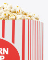 Popcorn Bag Mockup - Half Side View