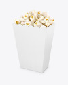 Popcorn Bag Mockup - Half Side View