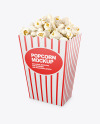 Popcorn Bag Mockup - Half Side View