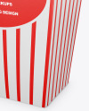 Popcorn Bag Mockup - Half Side View