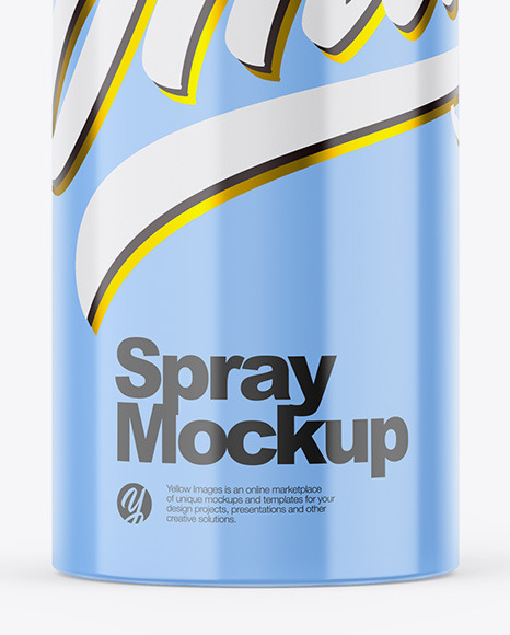 Glossy Spray Bottle Mockup